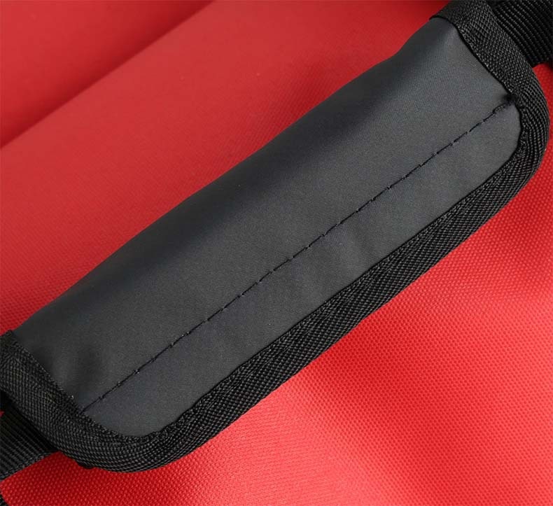 60L 600D TPU Waterproof Motorcycle Rear-Seat Bag — construction and carrying detail