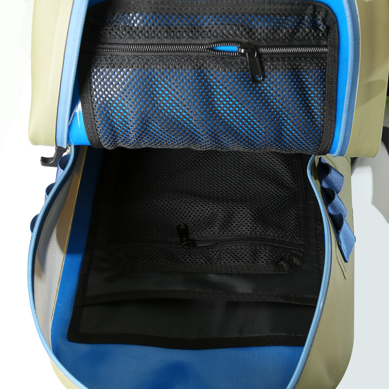 Open BW3006 compartment showing interior mesh pockets