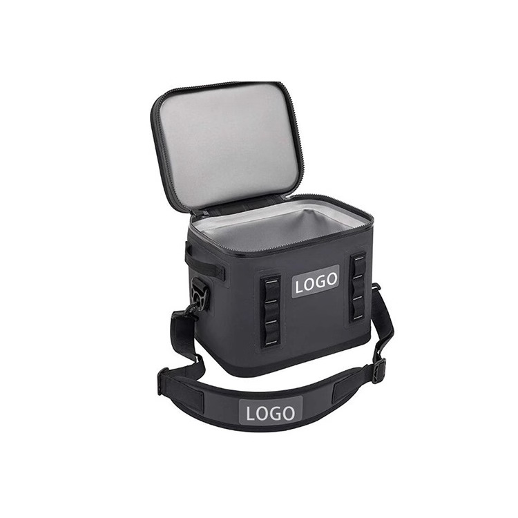 Open black ZY32 cooler with light-coloured interior
