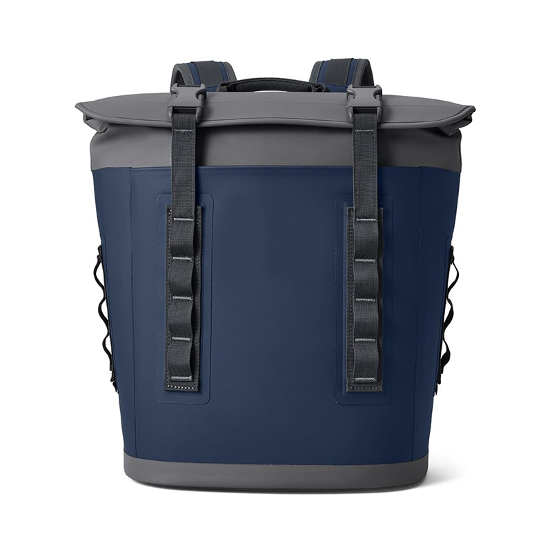 Navy ZY17 TPU insulated picnic tote with tall handles