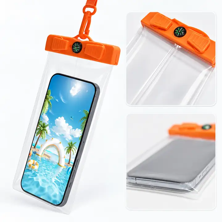 Clear Single-Hook Waterproof Phone Pouch — supplier reference view 6