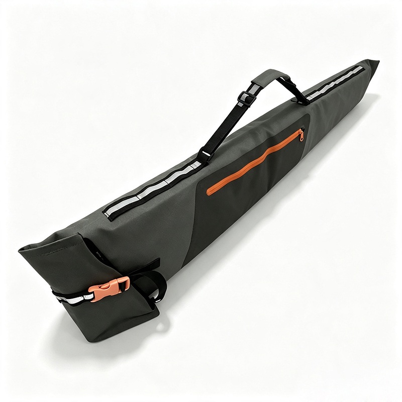 Black & Orange Waterproof Soft Gun Travel Case — product view