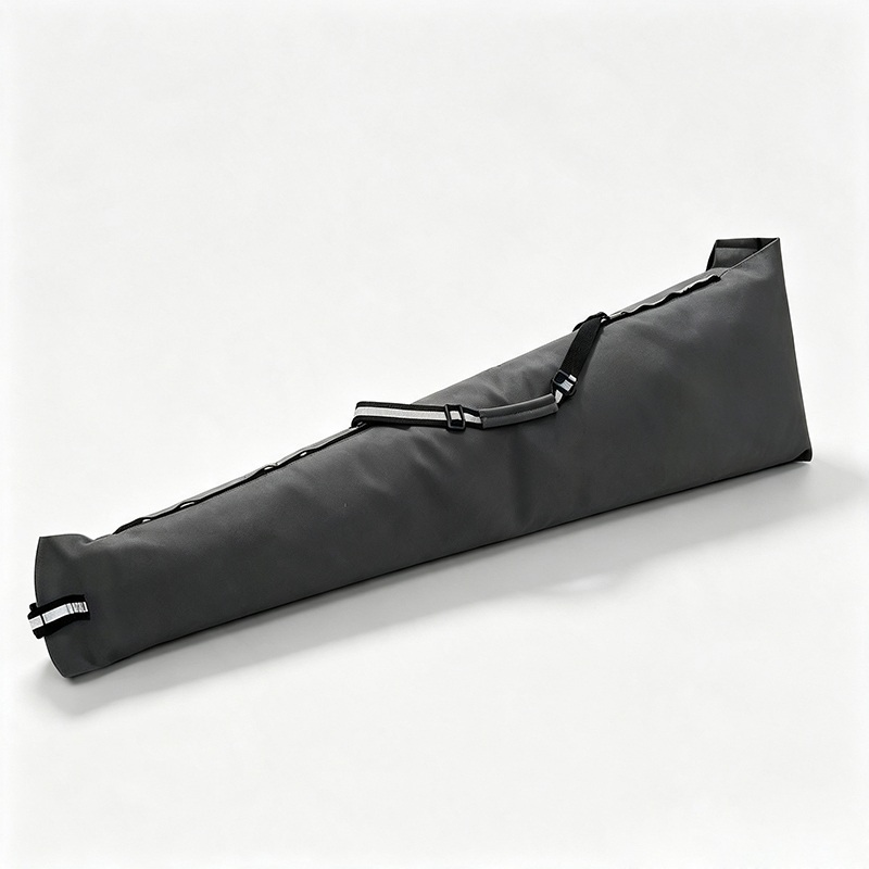 Black & Orange Waterproof Soft Gun Travel Case — carrying and construction detail