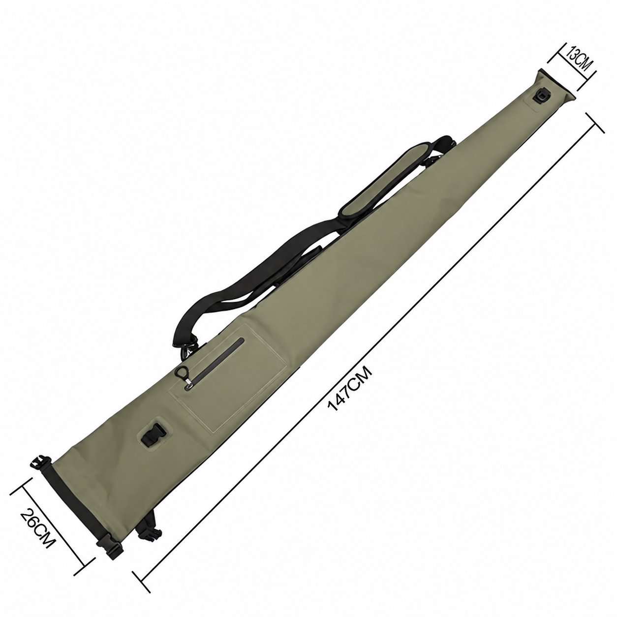 Roll-Top Waterproof Long Gun Dry Bag — product view