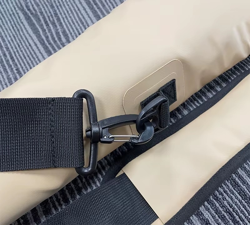 Roll-Top Waterproof Long Gun Dry Bag — carrying and construction detail