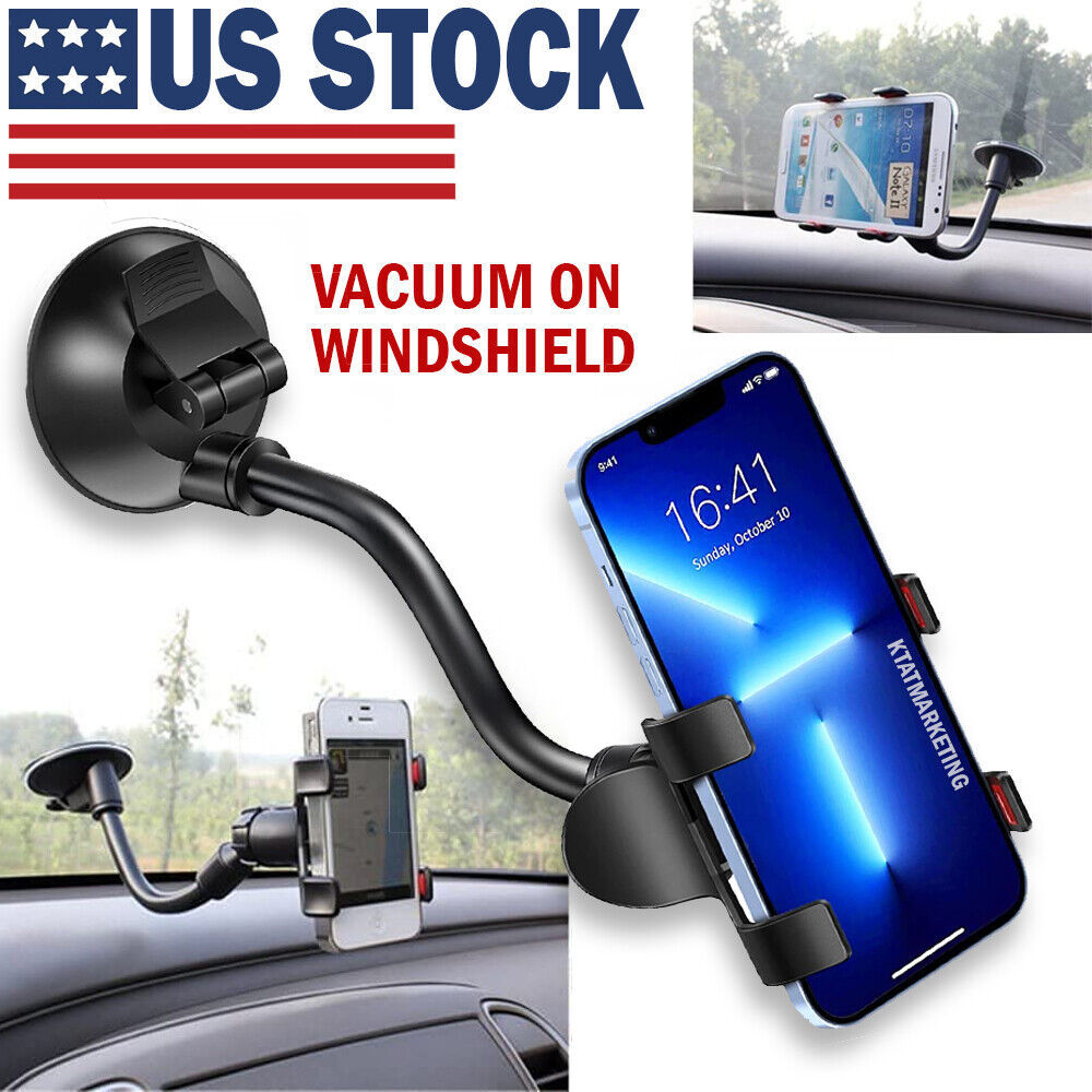 360 Car Rearview Mirror Rotation Adjustable Phone Holder Mount Multifunction