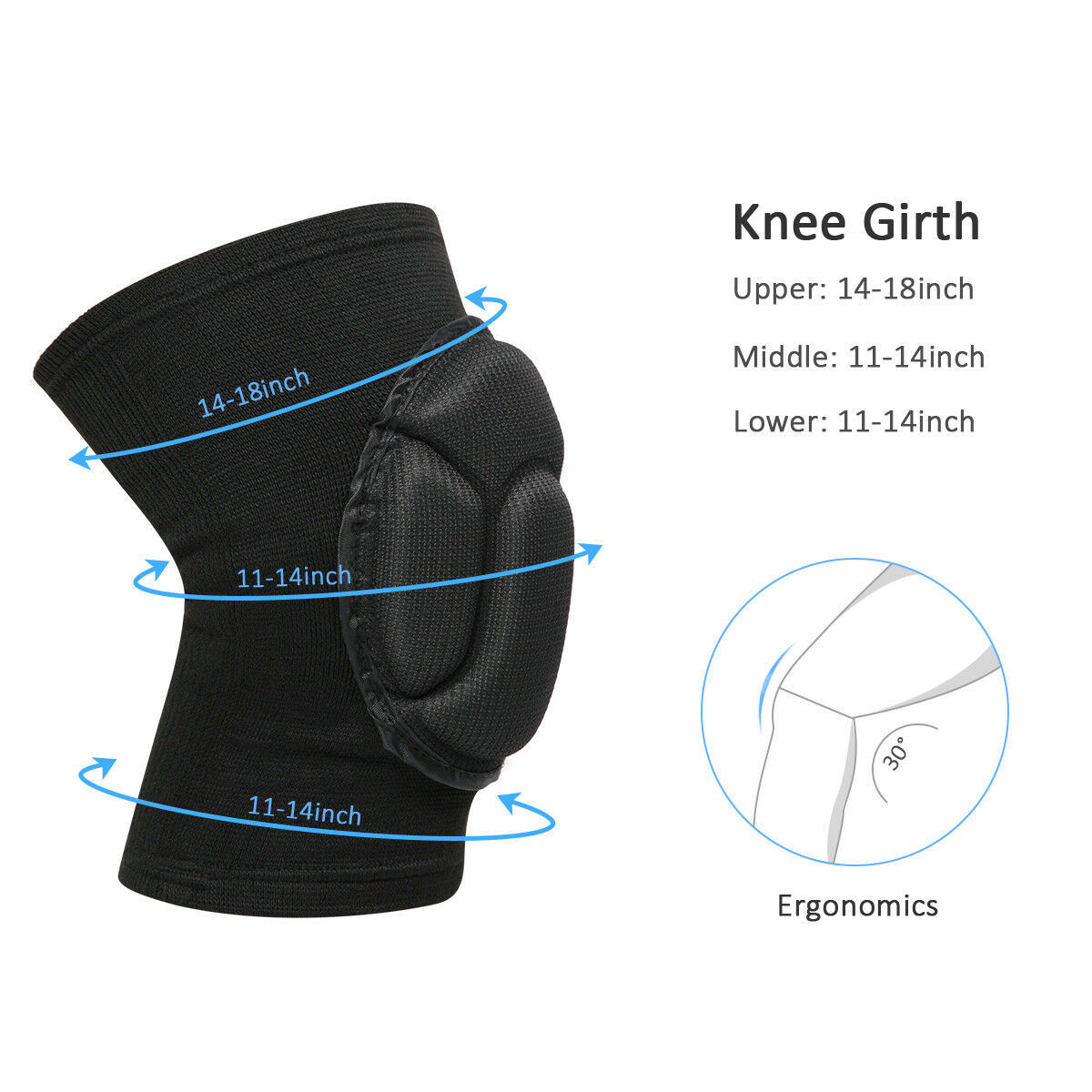 2 x Professional Knee Pads Leg Protector For Sport Work Flooring Construction